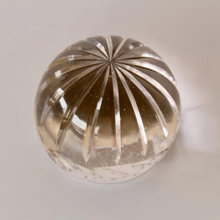Etched Glass Paper Weight